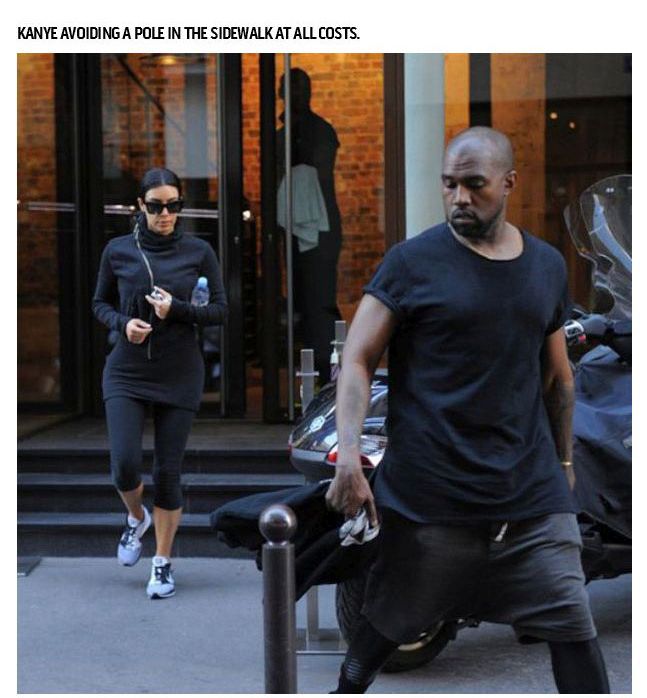 When Kanye West Does Normal Everyday Things (18 pics)