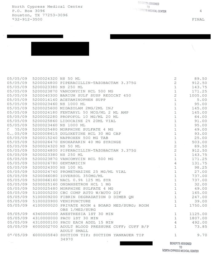 What Medical Bills Cost Without Insurance (13 pics)
