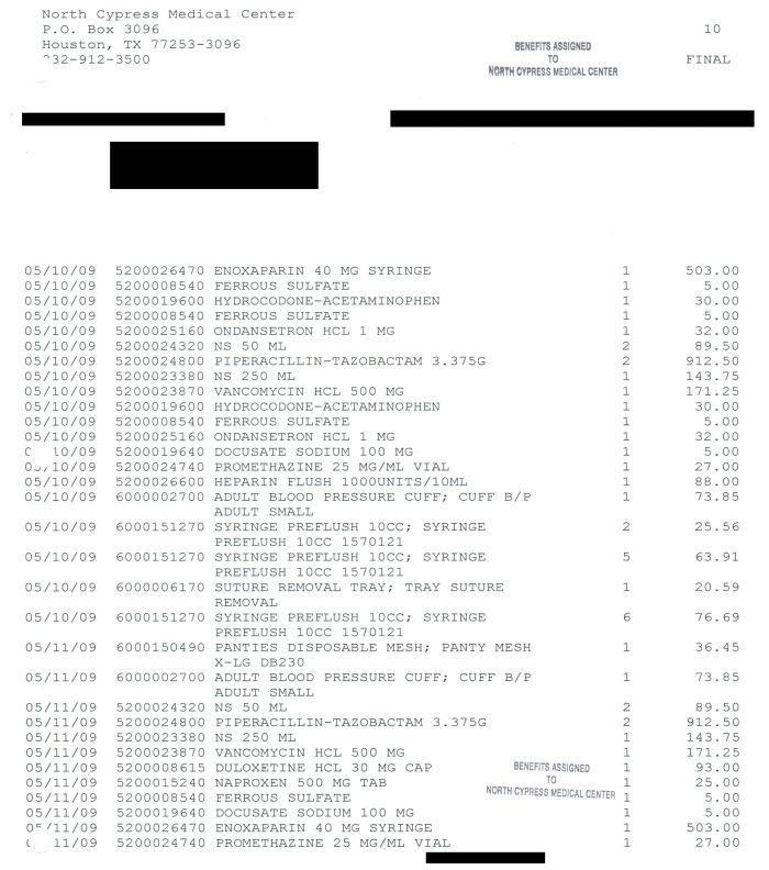 What Medical Bills Cost Without Insurance (13 pics)