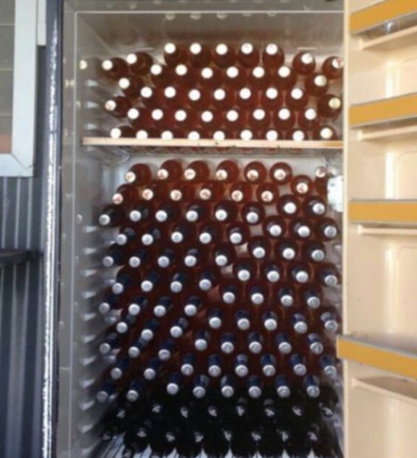 This Is Why You Don't Stack Beer (2 pics)