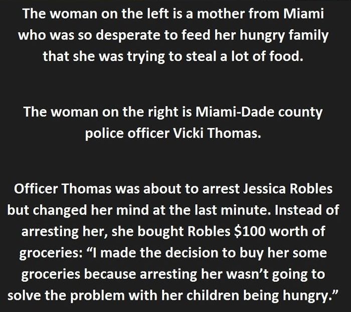 Heartwarming Story Of A Woman That Was About To Be Arrested (4 pics)