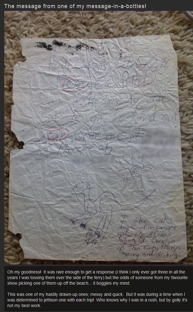 Message In A Bottle For The X-Files (4 pics)