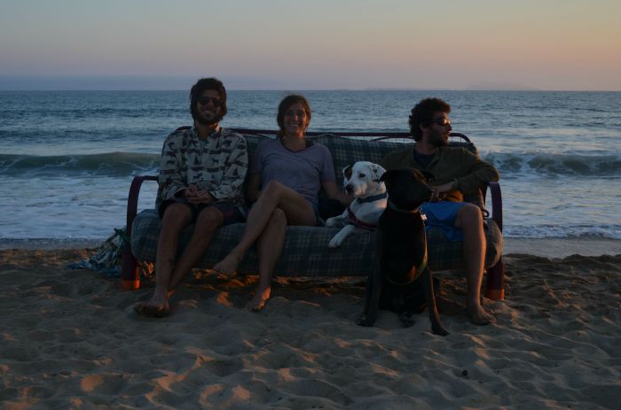 Three Friends Take Their Dogs And Their Futon Across The Country (17 pics)