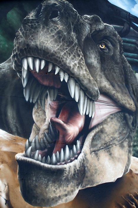 This Jurassic Park Inspired Wall Is A Masterpiece (25 pics)