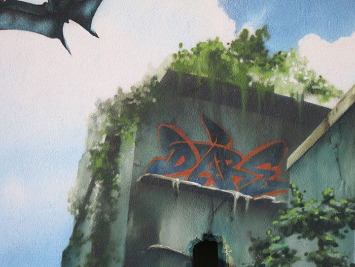 This Jurassic Park Inspired Wall Is A Masterpiece (25 pics)