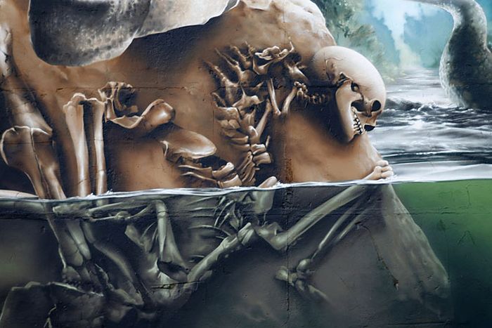 This Jurassic Park Inspired Wall Is A Masterpiece (25 pics)