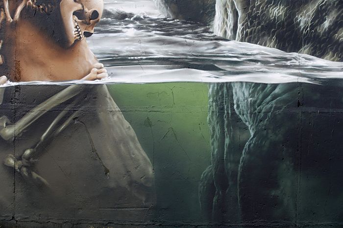 This Jurassic Park Inspired Wall Is A Masterpiece (25 pics)