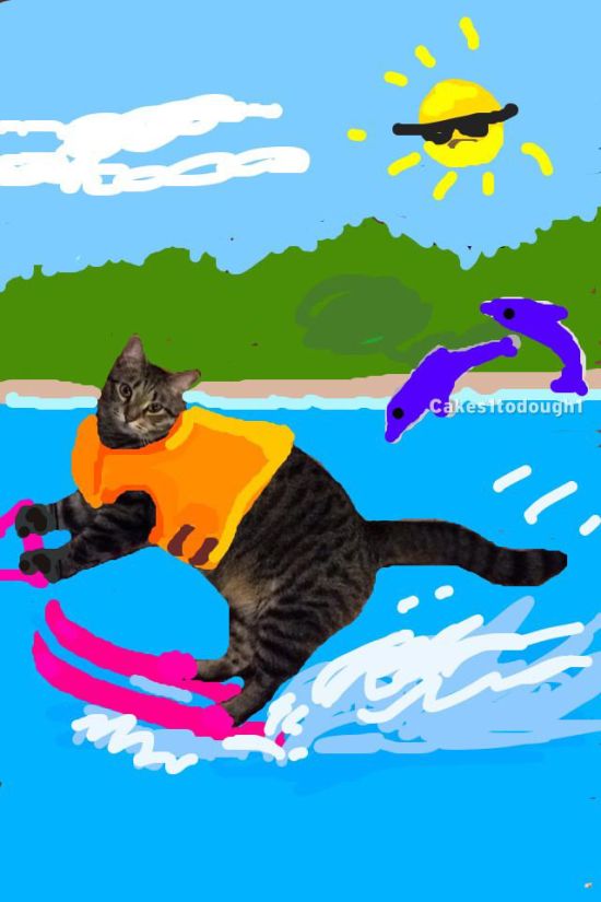 Guy Turns Snapchat Pictures Of Cats Into Masterpieces (35 pics)