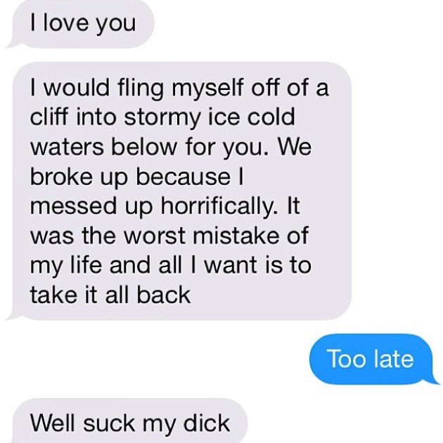 Hilarious And Depressing Texts From Your Ex (25 pics)