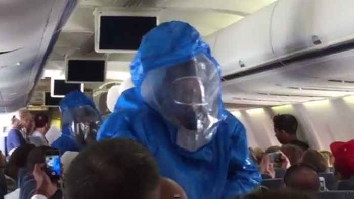 This Is Why You Shouldn't Joke About Ebola On A Place (10 pics + video)