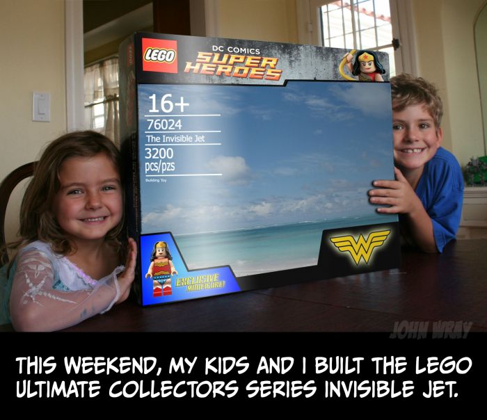 How To Build Wonder Woman’s Invisible Jet With Legos (6 pics)