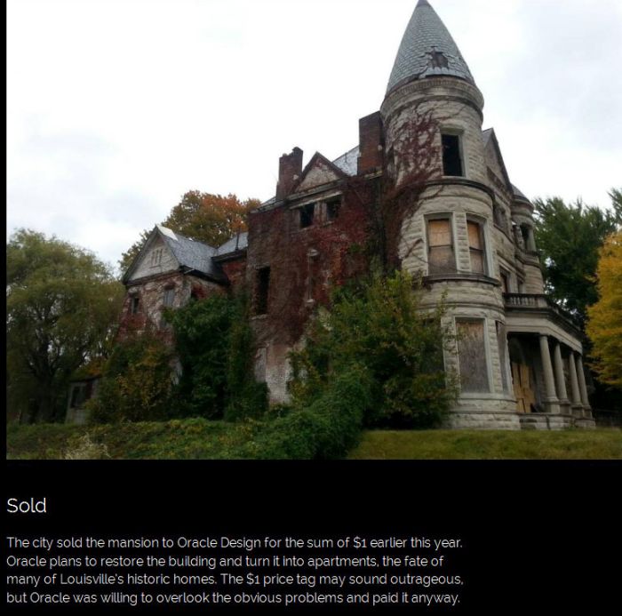 This Creepy Mansion Sold For Only $1 (17 pics)