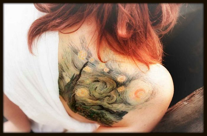 Mind Blowing Tattoos Inspired By Real Art (41 pics)