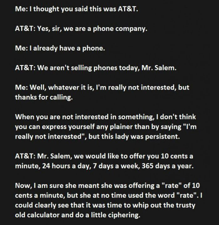 When AT&T Interrupts Your Dinner You Troll Them Hard (8 pics)