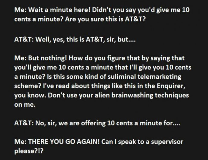 When AT&T Interrupts Your Dinner You Troll Them Hard (8 pics)