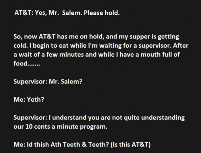 When AT&T Interrupts Your Dinner You Troll Them Hard (8 pics)