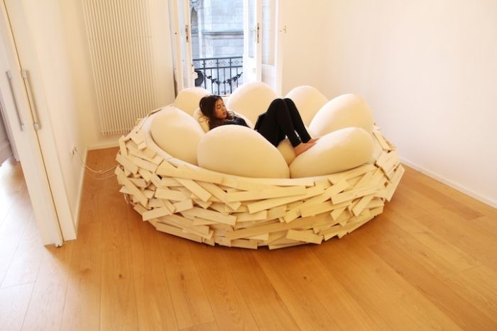 This Human Sized Nest Is The Cure For The Common Couch (6 pics)