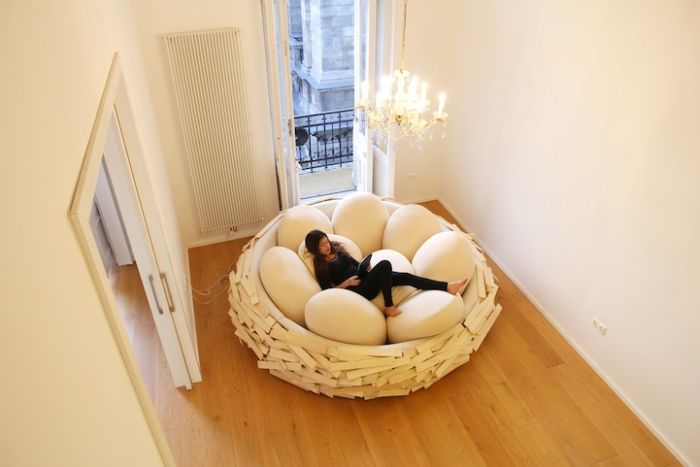 This Human Sized Nest Is The Cure For The Common Couch (6 pics)