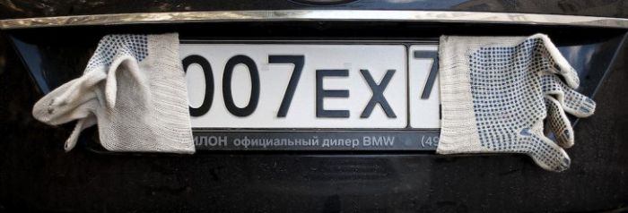 How Russians Hide Their License Plates (19 pics)
