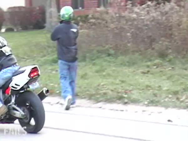 Motorcycle Showing Off Gone Wrong