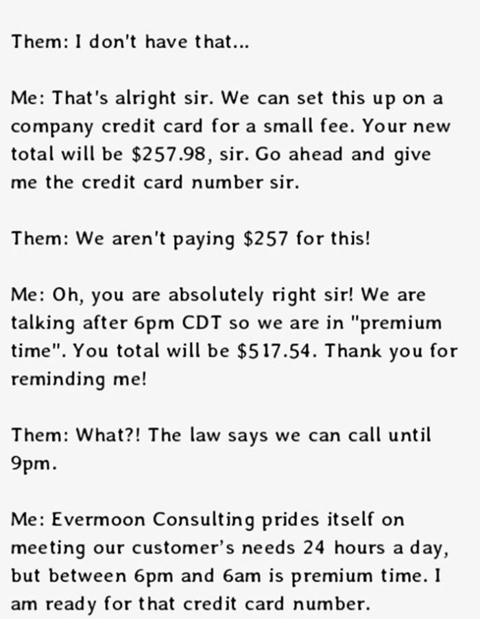 This Is The Perfect Way To Deal With Telemarketers (5 pics)