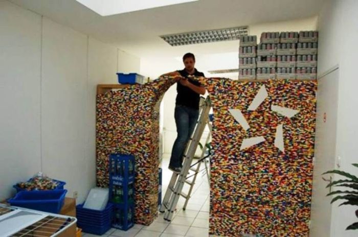 Amazing Wall Built Out Of Legos (4 pics)