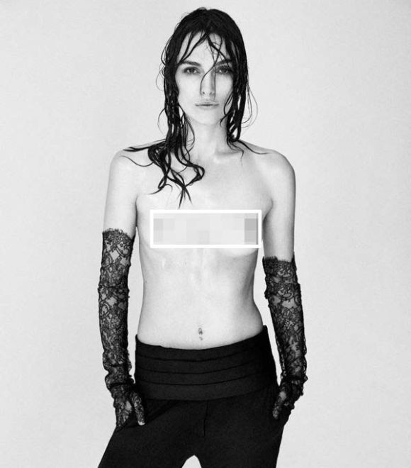 Keira Knightley Posing Topless Is The Internet's Newest Meme (9 pics)