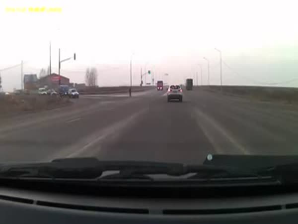 Lucky Guy Close Call