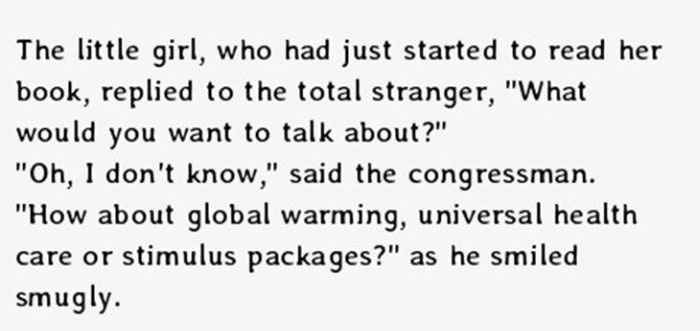 This Little Girl Spoke Some Serious Truth To A Congressman (4 pics)