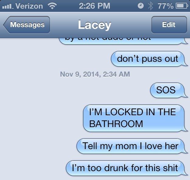 Drunk And Hungry Roommate Gets Locked In The Bathroom (9 pics)