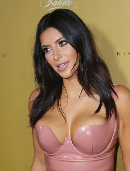 Kim Kardashian Steps Out In A Tight Flesh Colored Dress (24 pics)
