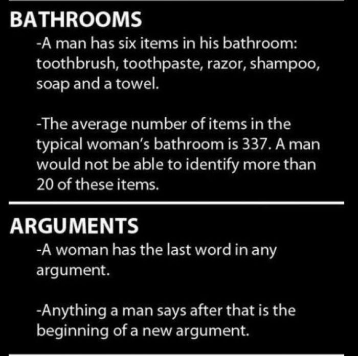 The Differences Between Men And Women Explained (6 pics)