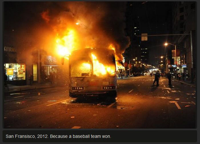 When White People Start Riots For Stupid Reasons (11 pics)