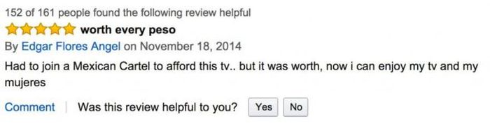 Sarcastic Amazon Reviews For The Most Expensive TV Ever (12 pics)