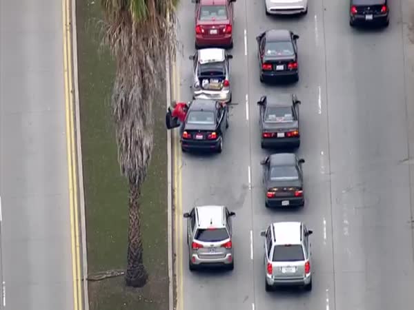 Guy Wants To Escape Police On A Longboard After Crashing A Stolen Car