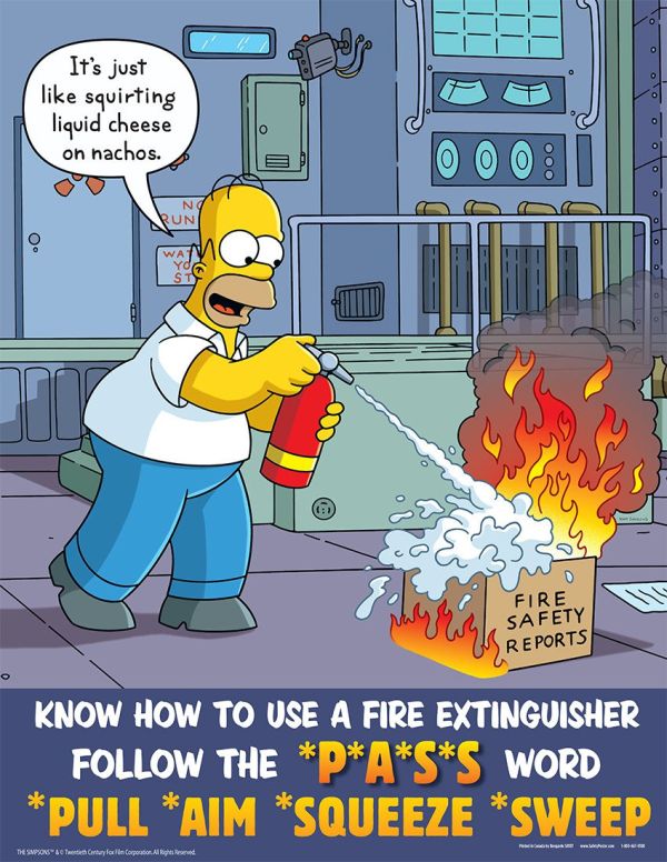 The Simpsons Are Here To Teach You About Work Safety (29 pics)