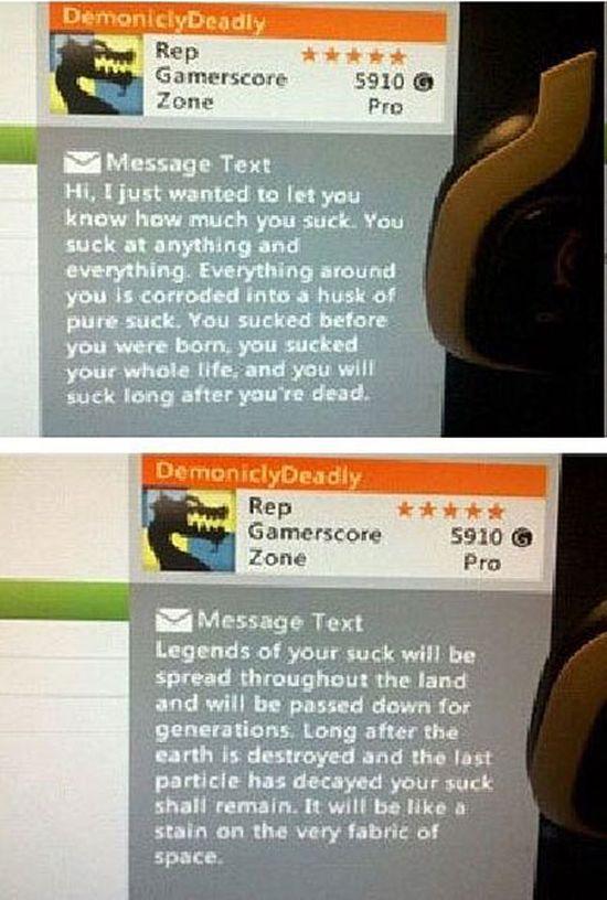 The Best Xbox Insults Of All Time (16 pics)