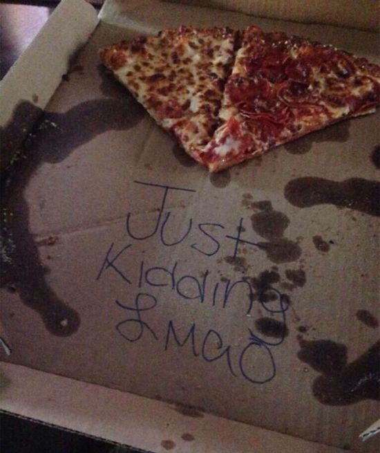 Using Pizza To Prank Someone Is Just Plain Cruel (3 pics)