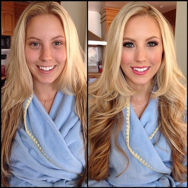 What Female Pornstars Look Like With And Without Makeup (25 pics)