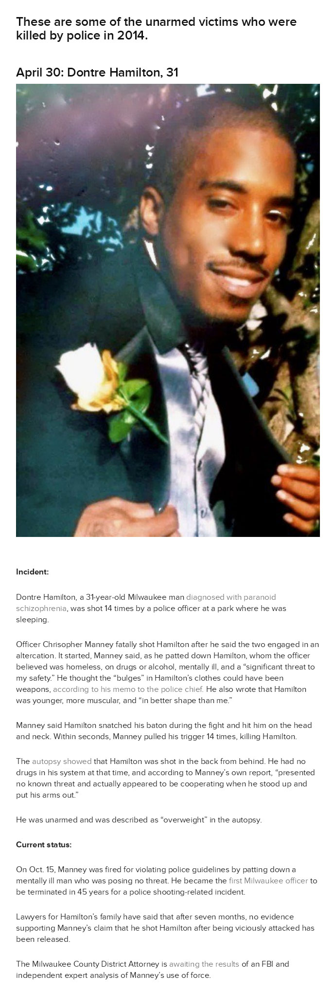 11 Unarmed Victims Who Were Killed By Cops In 2014 (12 pics)