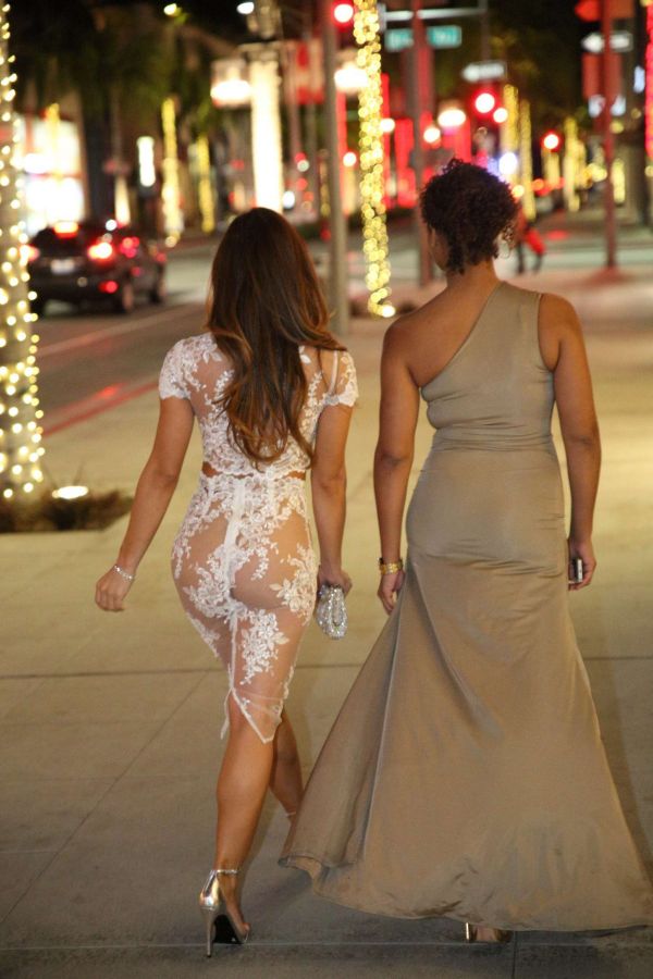 Daphne Joy Steps Out In A See Through Dress (10 pics)