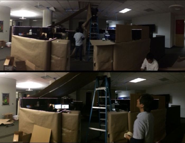 These Workers Turned Their Cubicle Into Something Incredible (9 pics)