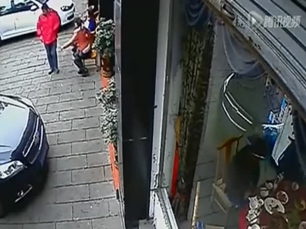 Mother Saves Child