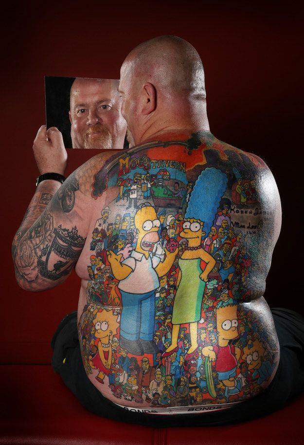The Coolest Simpsons Tattoo Ever (2 pics)