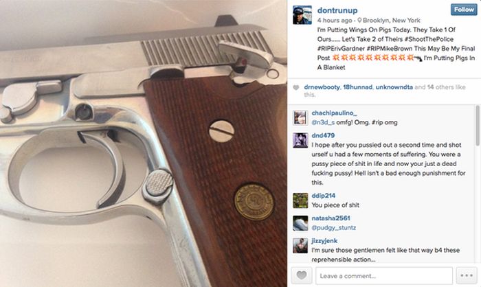 NYPD Cop Killer Posts On Instagram Before Mudering Police Officers (13 pics)