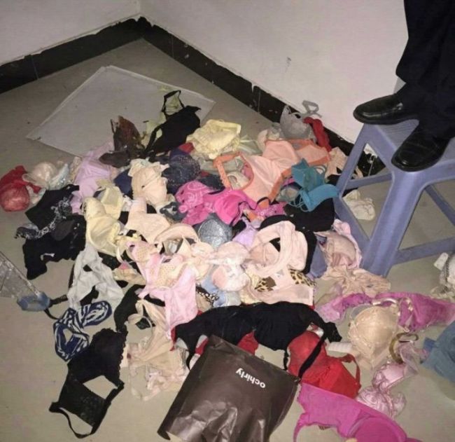 Lingerie Thief Gets Busted (6 pics)