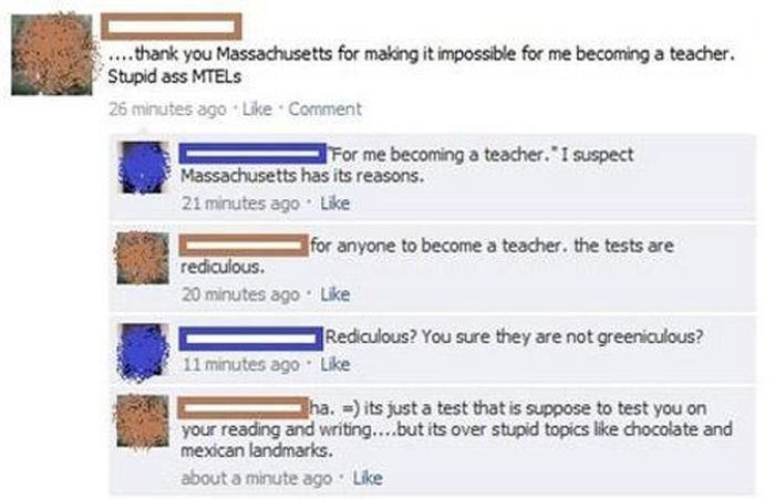 This Is Why Teachers Shouldn't Use Facebook (8 pics)