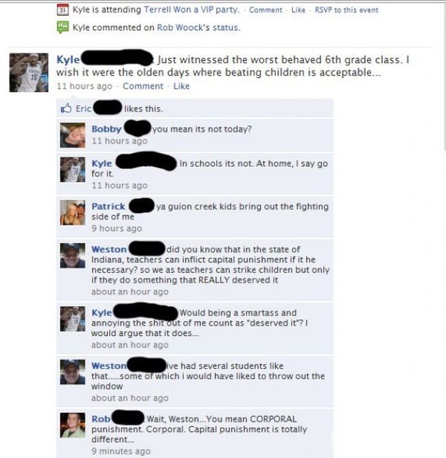 This Is Why Teachers Shouldn't Use Facebook (8 pics)
