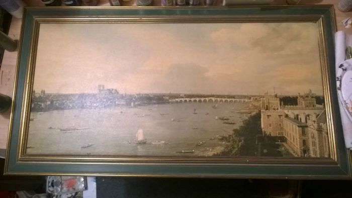 This Thrift Store Painting Has Been Improved Big Time (3 pics)