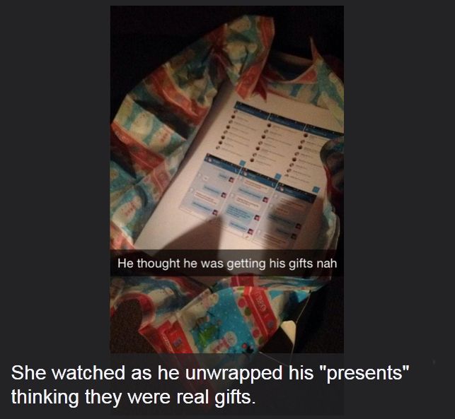 Girl Gives Cheating Boyfriend The Sweet Gift Of Revenge (4 pics)